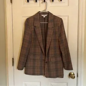 Old Navy Jackets Coats Old Navy Brown Plaid Relaxed Fit